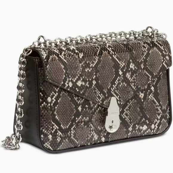 Calvin Klein | Bags | Calvin Klein Snake Lock Shoulder Bag Pythonprint ...